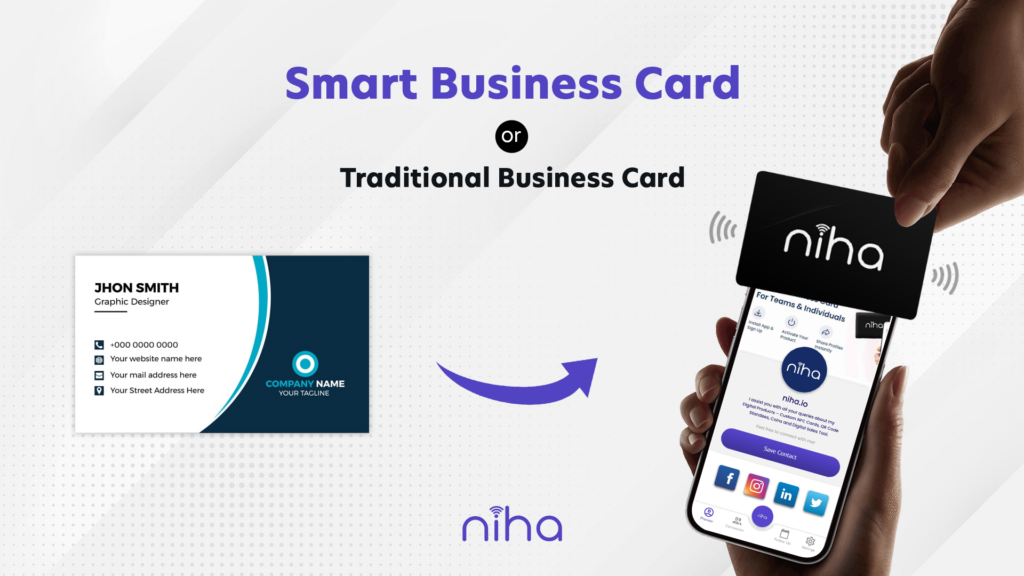 smart business card vs traditional business card