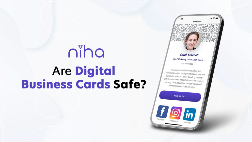 How Safe and Secure are Digital Business Cards?